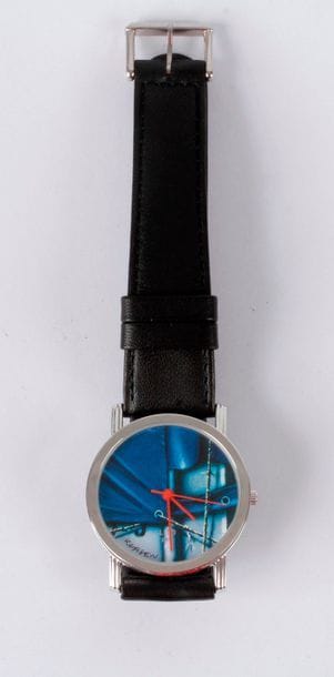 LITO. Montre bracelet d'homme ronde en acier. Signée Klasen.

Etui.