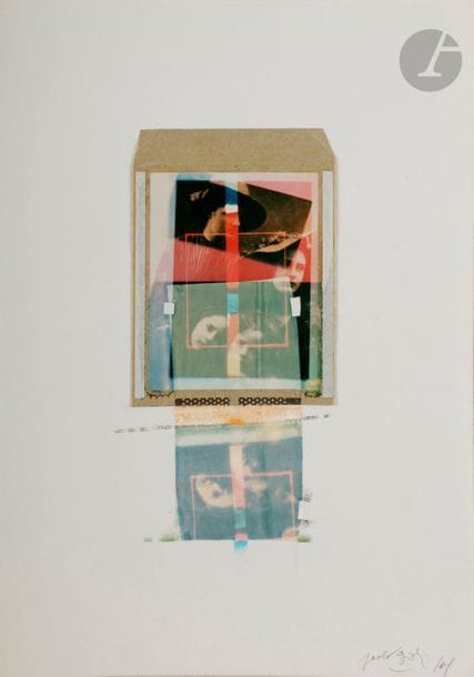 Paolo Gioli (1942)
Sans titre, 1981. 
Polaroid et report sur support photographique, contrecollés sur carton, signé et daté au crayon sur le montage en bas à droite. Pièce unique. 
Polaroid : 11,5 x 9 cm
Montage : 35 x 25 cm