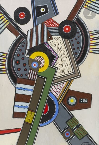 Georges TERZIAN (né en 1939)
L’épouvantail, 2003
Huile sur toile.
Signée en bas à droite.
Signée, datée et titrée au dos.
116 x 81 cm