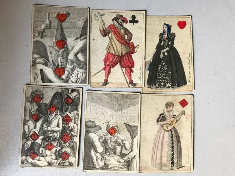 Cartes Almanach “Wallenstein” : J.G. Cotta, Tübingen, 1807 ; 45/52 cartes ; Hoffmann 1968, p. 45-62 ; Field 1987, p. 30-33 ; terni. 