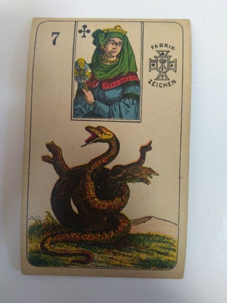 Petit Lenormand, Ver. Stral. Sp.F., Stralsund, c.1900 ; 36/36 cartes ; BE. 