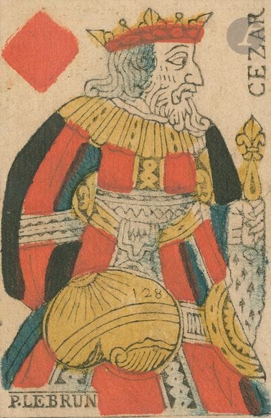 Portrait de Paris : P. Lebrun, 2e moitié XVIIIe s. ; 32/32 cartes ; dos blancs ; BE. 