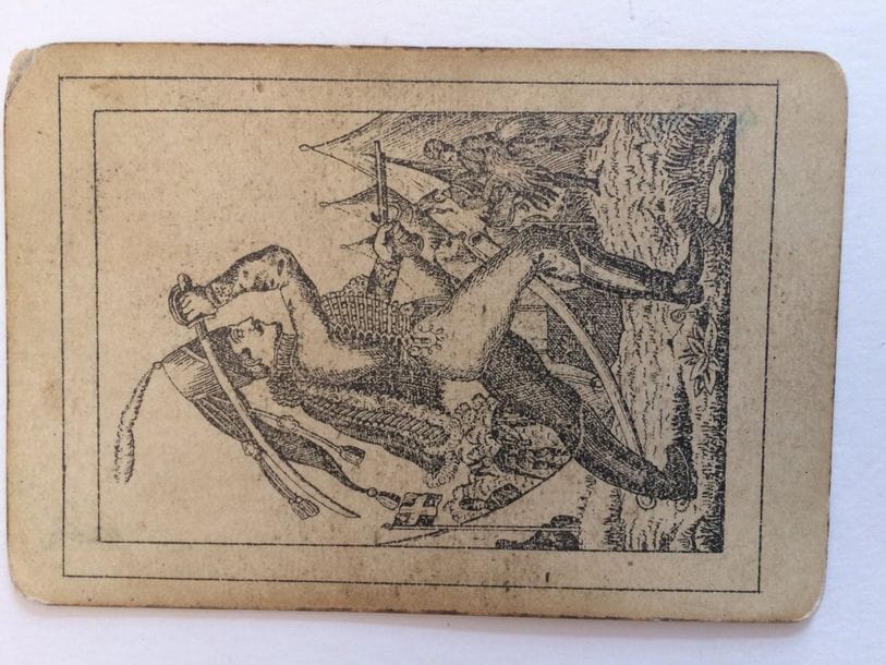 Gnau, Killekort N. 368, Suède, c.1880 ; 21 cartes x 2 = 42/42 cartes ; 2 timbres fiscaux (dont Nörrkoping) sur fleur de lis ; sali. 