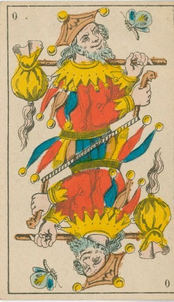 Tarot "italien" 2 têtes : Gaudais, Paris, c.1880 ; 78/78 cartes. TBE. 