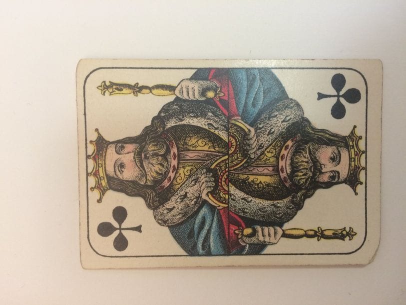 Patience XP 3 : C.L. Wüst, c.1870 ; 52/52 cartes ; coins carrés ; BE. 