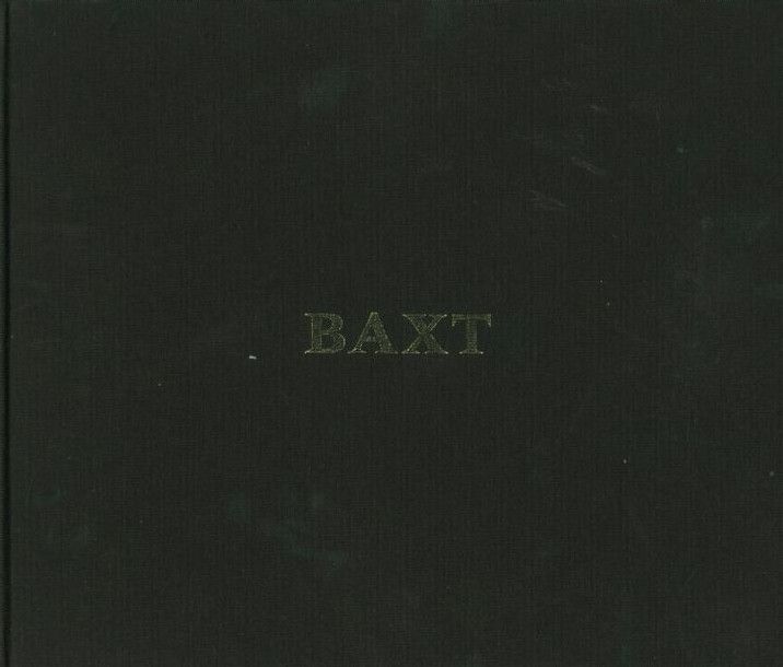 MIKSYS, ANDREW (1969)
Baxt.
Arök Books, 2007.
In-4 oblong (23,5 x 28,5 cm). Édition originale, signée par Andrew Miksys. 112 pp. Reliure en tissu noir avec titre doré.