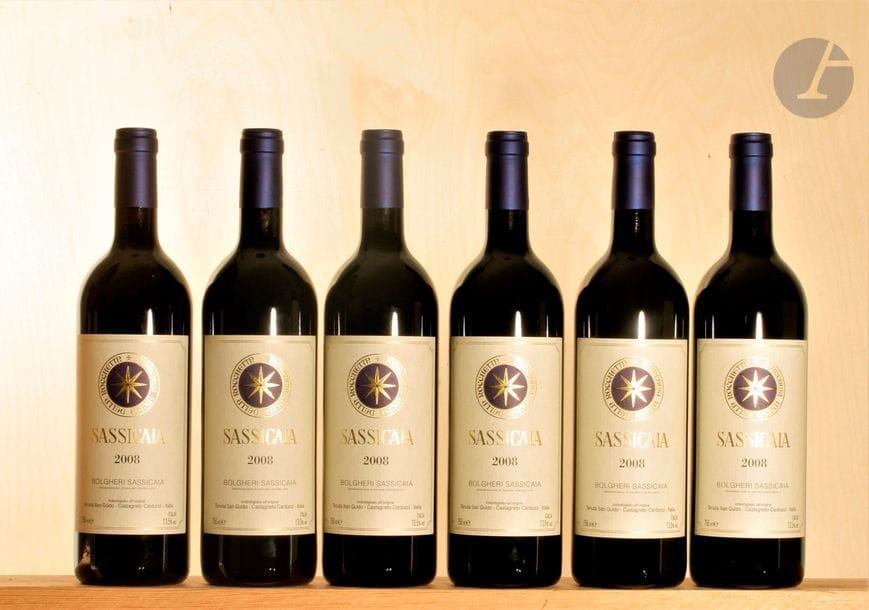6 B BOLGHERI SASSICAIA (Caisse Bois de 12 remise à l'acquéreur), Tenuta San Guido, 2008