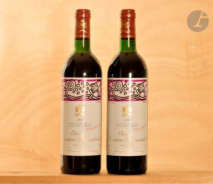 2 B CHÂTEAU MOUTON ROTHSCHILD (T.L.B.), GCC1 Pauillac, 1988