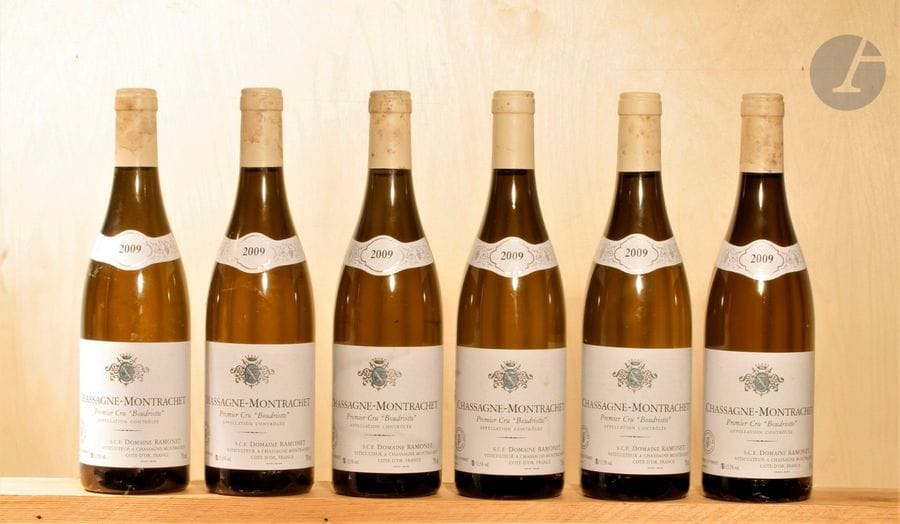 6 B CHASSAGNE-MONTRACHET LA BOUDRIOTTE (1er cru), Domaine Ramonet, 2009