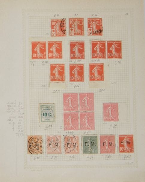 Bon ensemble de France classiques et avant-guerre, neufs et oblitérés dont première émission Cérès (deux N°1), les Empires, les Bordeaux, les Sages.

Après 1900, les Mouchons neufs, les Orphelins (plusieurs numéros 148 à 150), les préos et "fins de catalogues" dont Taxes.

Le deuxième cahier contient des multiples (numéros 3,4,10,12...) et divers dont oblitérations, types etc.