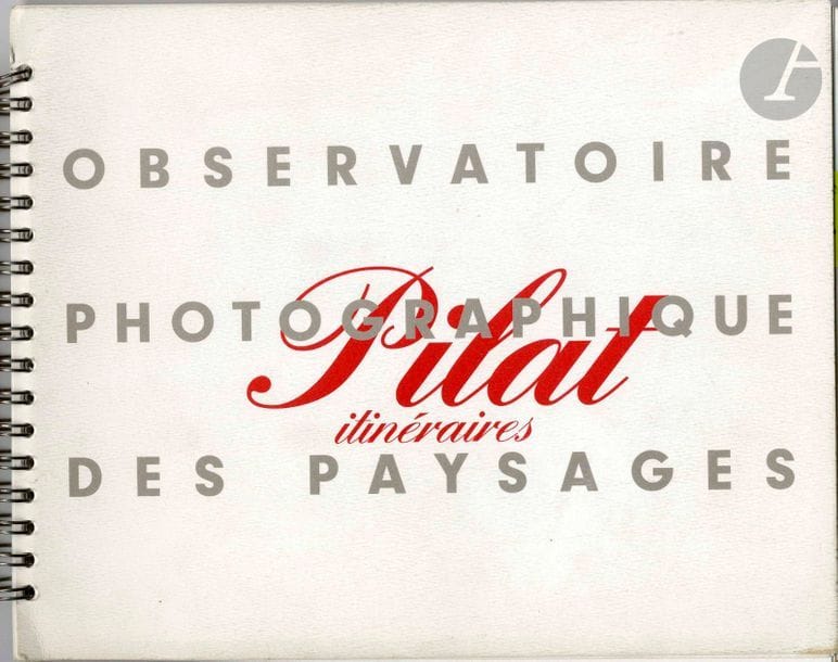 RISTELHUEBER, SOPHIE (1949)
Pilat, itinéraires.
Parc naturel régional du Pilat, 1994.
Format oblong (17 cm x 21,5 cm). Édition originale, signée par Sophie Ristelhueber. 
112 pp. 44 photographies en couleurs avec cartes géographiques de localisation des itinéraires. Texte de Gilbert Simon. Reliure souple titrée, à spirale.