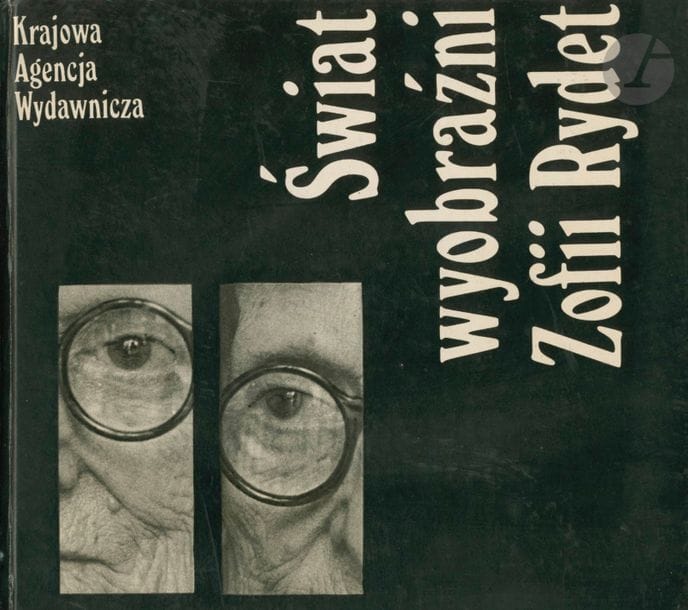 RYDET, ZOFIA (1911-1977)
Swiat wyobrazni.
Krajowa Agencja Wydawnicza, Varsovie, 1979.
In-4 (21,5 x 24 cm). Édition originale. Couverture rigide illustrée, n.p.
