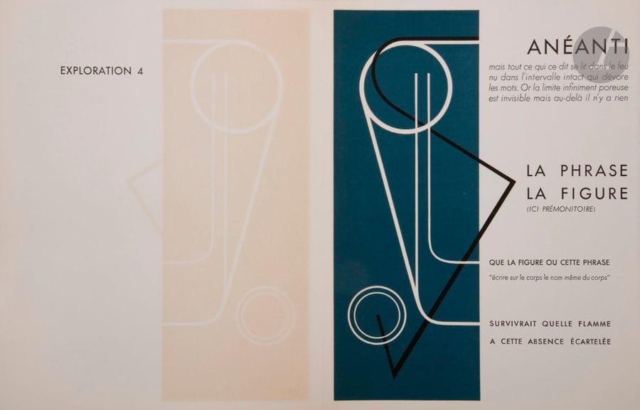 César DOMELA [néerlandais] (1900-1992)
Laude (Jean). Diana Trivia, Brunidor, Paris, 1973
Un volume in-4, en feuilles illustré de 10 lithographies in-texte en couleurs de Domela.
Sous chemise imprimée rempliée, cartonnage et emboîtage toilés de l’édition. L’un des 40 exemplaires ordinaires, numéroté et signé par l’auteur et l’artiste. Tirage total à 73 exemplaires.