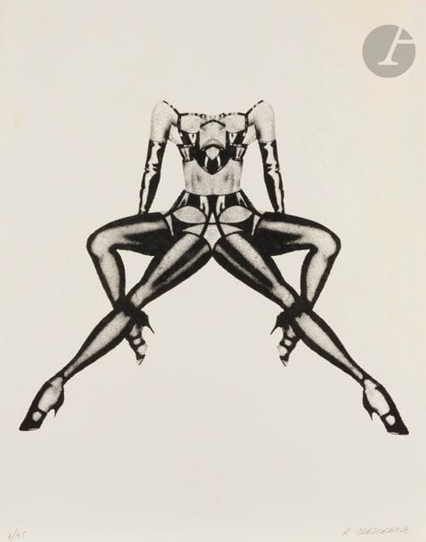 Roman CIESLEWICZ [polonais] (1930-1996)
Erotica
Sérigraphie.
4 épreuves sur vélin, numérotées et signées au crayon. Tirage à 45 épreuves.
65 x 50,5 cm