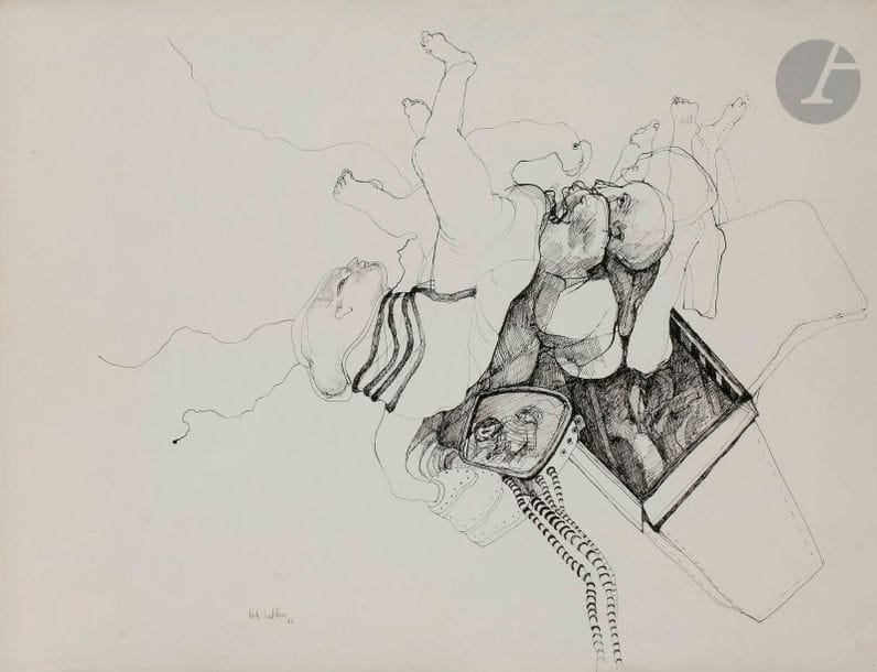 Léa LUBLIN [franco-polonaise] (1929-1999)
Compositions, 1964
2 gouaches.
Signées et datées.
50 x 65 cm - 29 x 42 cm

On joint 2 encres.