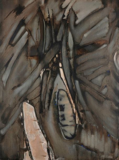 Enrique ZANARTU [chilien] (1921-2000)
Ruptura, 1959
Huile sur toile.
Signée et datée au dos.
130 x 97 cm

Exposition : 
Bienal del Museo de Arte Moderna de San Pablo, septembre - décembre 1959, n° 6 (étiquette au dos).