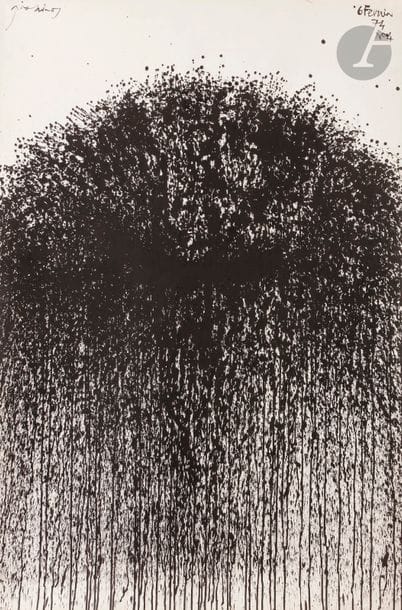 Mario PRASSINOS (1916-1985)
Suaire, 1974
Encre sur papier.
Signée et datée.
120 x 80 cm

Provenance :
Ancienne collection Yo Prassinos, Paris. Acquis par l’actuel propriétaire auprès de cette dernière.