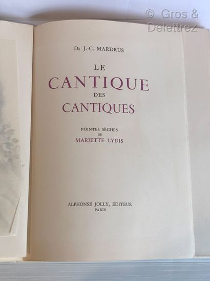 [LYDIS] Dr J.C MARDRUS. 

Le Cantique des...