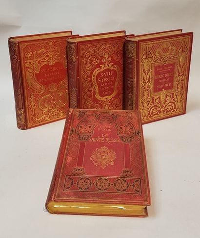 Paul LACROIX. Lot de 3 volumes in-4 en reliure...