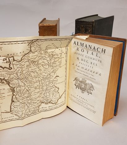 [Almanachs] Lot de 4 almanachs reliés :

-Almanach...