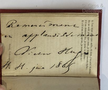 
Victor HUGO.
 Châtiments.
 Jersey, 1852-1853,...