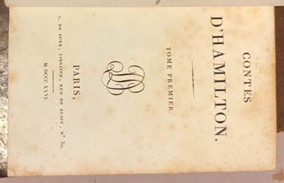 HAMILTON Comte Antoine. Ensemble de 2 ouvrages...