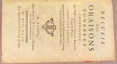 BOSSUET Jacques Benigne. Recueil des Oraisons...