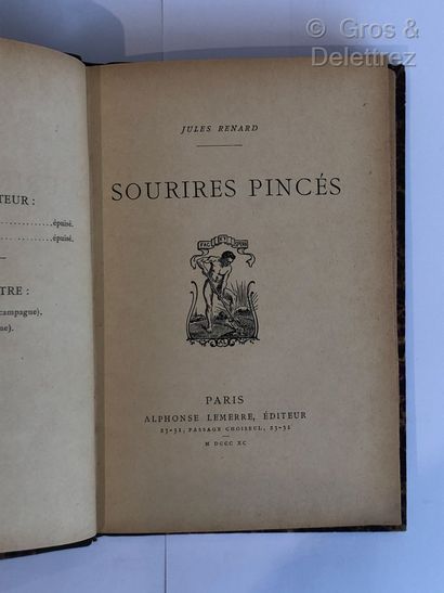 Jules RENARD. 

Sourires pincés.

Paris,...
