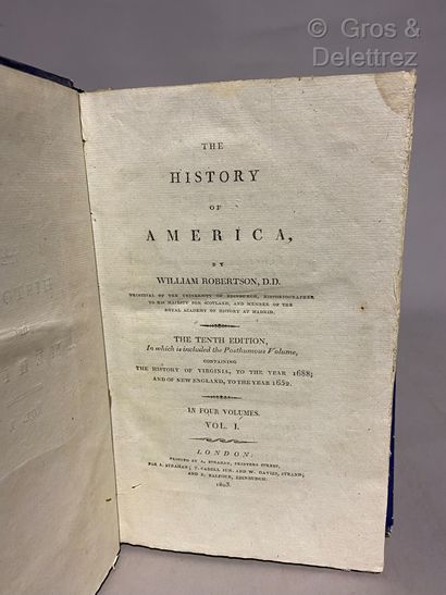 William ROBERTSON. 

The History of America....