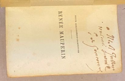 Edmond et Jules GONCOURT. Ensemble de 2 ouvrages:

-...