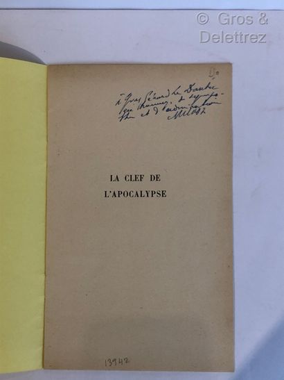 O.V. de L. MILOSZ.

La Clef de l'Apocalypse.

Paris,1938,...