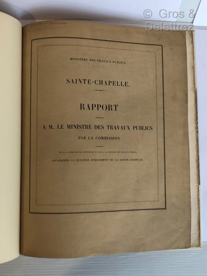 CARISTIE et MERIMEE.

Sainte-Chapelle. Rapport...