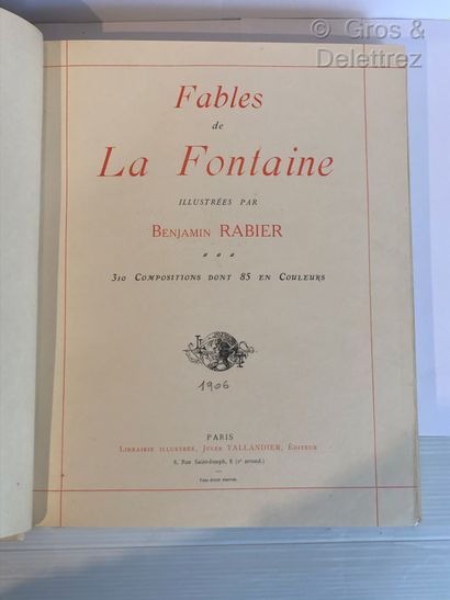 [RABIER] Jean de LA FONTAINE.

Fables illustrées...