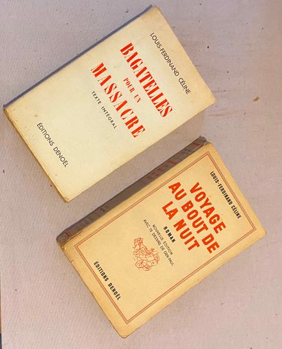 CELINE Louis-Ferdinand. Lot de 2 ouvrages...