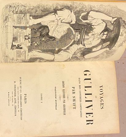 [GRANDVILLE] SWIFT. 

Voyages de Gulliver...