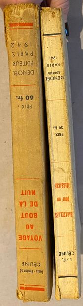CELINE Louis-Ferdinand. Lot de 2 ouvrages...