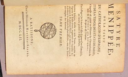 ‎Satyre Menippée, de la vertu du catholicon...