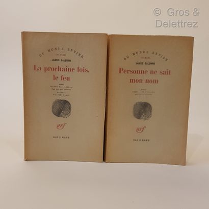 James BALDWIN. Ensemble de 2 titres en éditions...