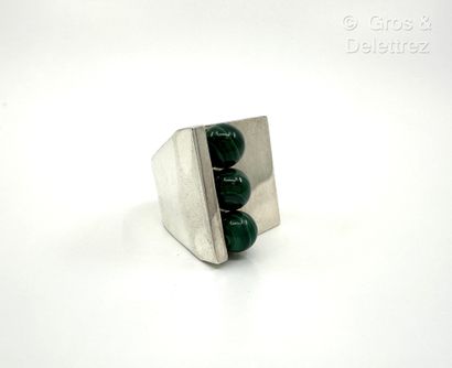 Marc DELOCHE
Artist's band ring in 800 thousandths...