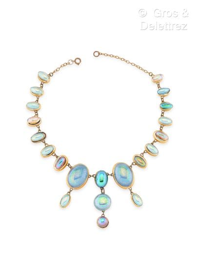 Denise GATARD (1908-1991)
Necklace with white...