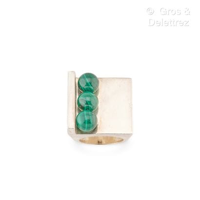Marc DELOCHE
Artist's band ring in 800 thousandths...