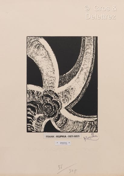 Frantisek KUPKA (1871-1957) 
Pistil - 1926
Woodcut...