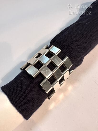 Work from the 1970s
Large silver-plated metal...