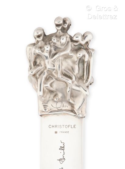 Jean FILHOS (1921-2002) and CHRISTOFLE 
Silver-plated...