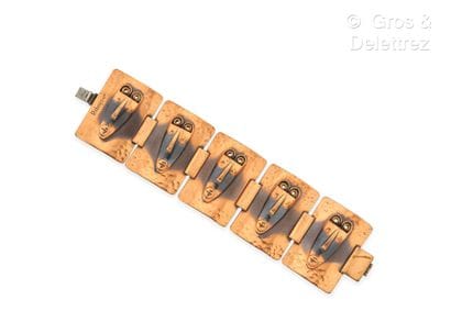 Francisco REBAJES
Copper-plated bronze bracelet...