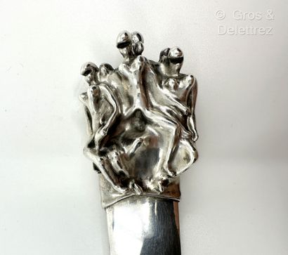 Jean FILHOS (1921-2002) and CHRISTOFLE 
Silver-plated...