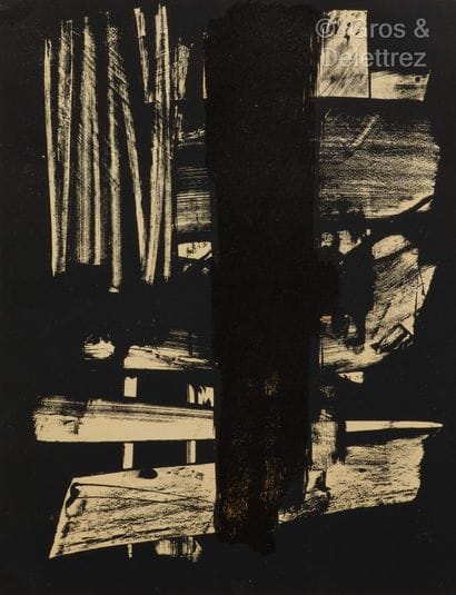 Pierre SOULAGES (1919-2022) 
Lithograph N°9,...