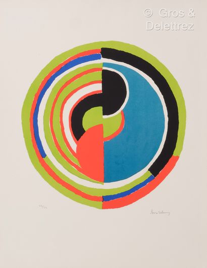 Sonia DELAUNAY (1885-1979)
Composition 
Color...
