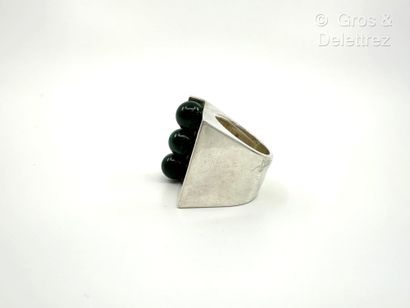 Marc DELOCHE
Artist's band ring in 800 thousandths...