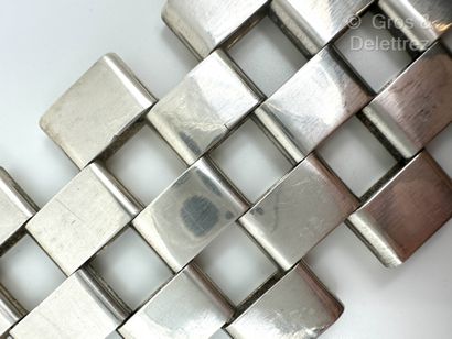 Work from the 1970s
Large silver-plated metal...